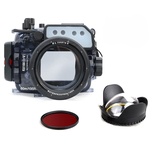 Seafrogs Underwater Camera Housing w/Dome Port Kit, Waterproof Diving Protective Case for Sony RX100/RX100 II/RX100 III/RX100 IV/RX100 V, 195FT/60M