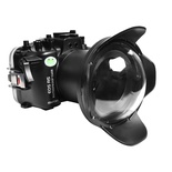 Seafrogs Underwater Camera Housing Case w/ 6" Dome Port Kit, 40M/130FT Waterproof Housing for Canon R5 24-105mm Lens