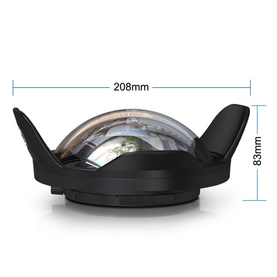 Seafrogs WA-007 [60M/195ft] 67mm Thread 6" Wet Dome Port for Sea Frogs Meikon Underwater Camera Housing Case Diving Fisheye