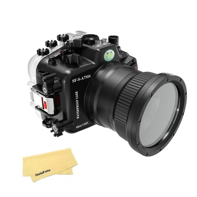 Seafrogs Underwater Housing for Sony A7M4 Alpha7 IV (ILCE-7M4 /a7 IV), [40M/130FT] Waterproof Scuba Case for Sony A7M4 A7 Mark IV A74, with Standard Port