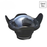 Seafrogs WA005-E Optical Glass 40m/130ft 6" Inch Wide-Angle Dome Port Fisheye Wide Angle Lens w/Shade Cover for Diving Waterproof Housing (φ80mm* L 67mm)