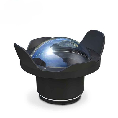 SeaFrogs WA005-F Optical Acrylic 40M/130FT 6" inch Wide Angle Dome Port Fisheye Lens for Underwater Camera Case (φ 90mm* L 78mm)
