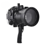 Seafrogs A7 II Pro [40m/130ft] Underwater Housing with Electronic Shutter Handle Kit, Waterproof Case for Sony A7 II  Compatible with A7R II A7S II - Black