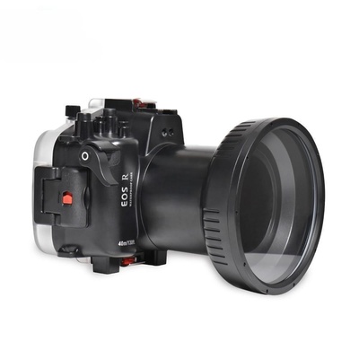 Seafrogs 40m/130ft Underwater Housing Waterproof Case for Canon EOS R, Compatible with 24-105mm/ 16-35mm/ 24-70mm Lens, for Underwater Photography or Videography