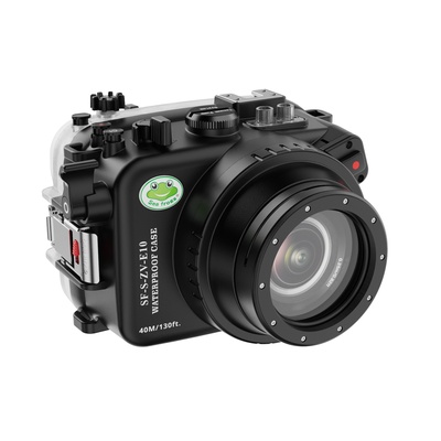 Seafrogs Underwater Housing for Sony ZV-E10 with FE E 3.5-5.6 PZ16-50 OSS lense, [40M/130FT] Waterproof Scuba Housing Case for Sony Alpha ZV-E10, with Inbuilt leak sensor