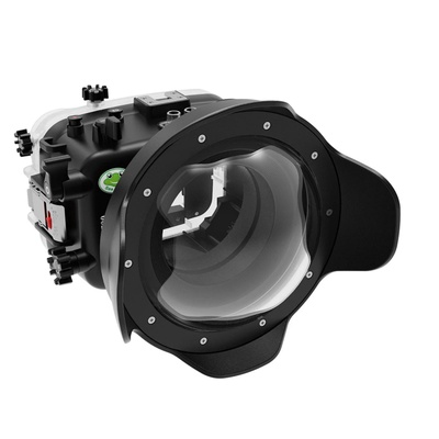 Seafrogs Underwater Housing for Sony a6700 with WA005B Short Dome Port, [40M/130FT] Waterproof Scuba Housing Case for Sony ILCE-6700 with E10-18mm F/4, FE 35mm F1.4