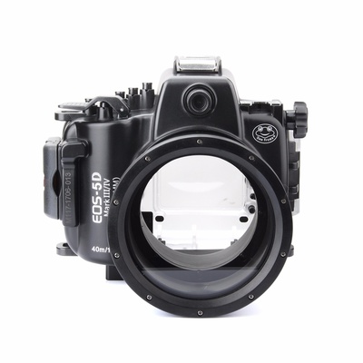 SeaFrogs 40M/130ft Waterproof Housing Underwater Case for Canon 5D III Mark IV 5D3 5D4 with EF 24-105mm f/4L Lens, w/Vacuum System Port- Upgrade Version
