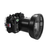Seafrogs 40M/130FT Underwater Camera Housing Waterproof Case for Canon R6 with Flat Port (100mm), Compatible with 16-35mm, 24-105mm, 100MM and 15-35mm Lens
