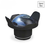 Seafrogs WA005-F Optical Glass 40m/130ft 6" Inch Wide-Angle Dome Port Fisheye Wide Angle Lens w/Shade Cover for Diving Waterproof Housing (? 90mm* L 78mm)