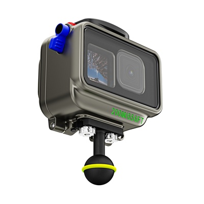 SeaFrogs Aluminum Alloy Waterproof Action Camera Housing for GoPro Hero 12/11/10/9, [200M/656FT] Underwater Camera Case for Video Recording of Scuba Diving, Surfing, Rowing, Skiing, Snorkeling