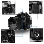Seafrogs 40m 130ft Underwater Camera Housing Case for Sony A7 III A7R III Camera