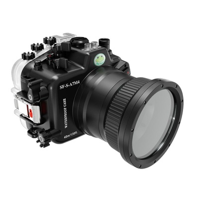 Seafrogs Underwater Housing for Sony A7M4 Alpha7 IV (ILCE-7M4 /a7 IV), [40M/130FT] Waterproof Scuba Case for Sony A7M4 A7 Mark IV A74, with Standard Port