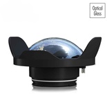 Seafrogs WA005-B Optical Glass 40M/130FT 6" Inch Wide Angle Dry Dome Port for Waterproof Camera Case (? 90mm L 40mm)