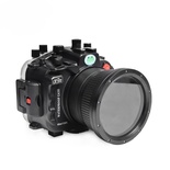 Seafrogs [40M/130FT] Underwater Camera Housing for Sony A9 II Diving Waterproof Case for sony a9ii with FE 28-70mm F3.5-5.6, 16-35mm F/4 Lens-Black