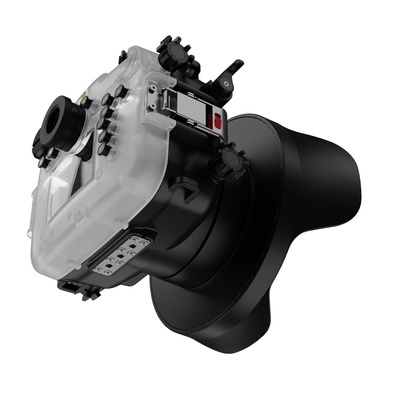 Seafrogs Underwater Housing for FUJIFILM X-T50 + WA005B Dome Port Kit, [40M/130FT] Waterproof Case Scuba Diving Housing for Fuji X-T50 +XC 15-45mm F3.5-5.6, XC 16-50mm F3.5-5.6