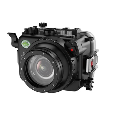 Seafrogs Underwater Housing for Sony ZV-E10 with FL28 Flat Port, [40M/130FT] Waterproof Scuba Housing Case for Sony Alpha ZV-E10 with FE E10-18mm F/4 OSS, FE 28-60 mm F4-5.6