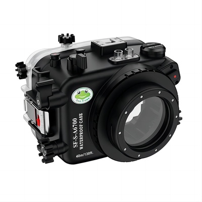 Seafrogs Underwater Housing for Sony a6700 with FL28 Flat Port, [40M/130FT] Waterproof Scuba Housing Case for Sony ILCE-6700 with FE E10-18mm F/4 OSS, FE 28-60 mm F4-5,6
