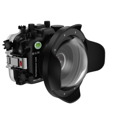 Seafrogs Underwater Housing for FUJIFILM X-T50 + WA005B Dome Port Kit, [40M/130FT] Waterproof Case Scuba Diving Housing for Fuji X-T50 +XC 15-45mm F3.5-5.6, XC 16-50mm F3.5-5.6