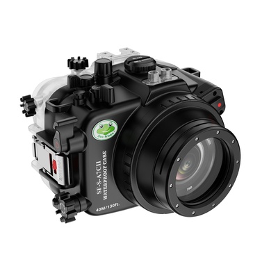 Seafrogs Underwater Housing for Sony A7C II / A7CR with FL28 Flat Port, [40M/130FT] Waterproof Scuba Housing Case for Sony Alpha 7C II A7CR with FE 28-60mm f/4-5.6 OSS