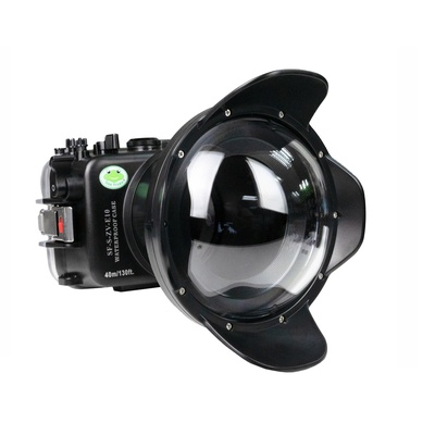 Seafrogs Underwater Housing for Sony ZV-E10 with WA005B Short Dome Port, [40M/130FT] Waterproof Scuba Housing Case for Sony Alpha ZV-E10 with E 10-18mm F4 OSS, FE 28-60 mm F4-5.6