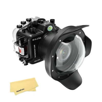 Seafrogs Underwater Housing for Sony A7M4 a7 IV +WA005-F 6 Inch Dome Port Kit [40M/130FT] Waterproof Case for Sony Alpha7 IV (ILCE-7M4) +16-35mm F4, 16-35mm F2.8 GM, 12-24mm F4G Lens