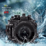 Seafrogs 40m/130ft Underwater Camera Housing Case for Sony A9 Camera/with Cleaning Cloth