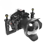 Seafrogs [40M/130FT] Underwater Case with WA005A Dome port kit  Waterproof housing for Canon EOS-6D Mark II (6D II) with EF 24-105mm F4