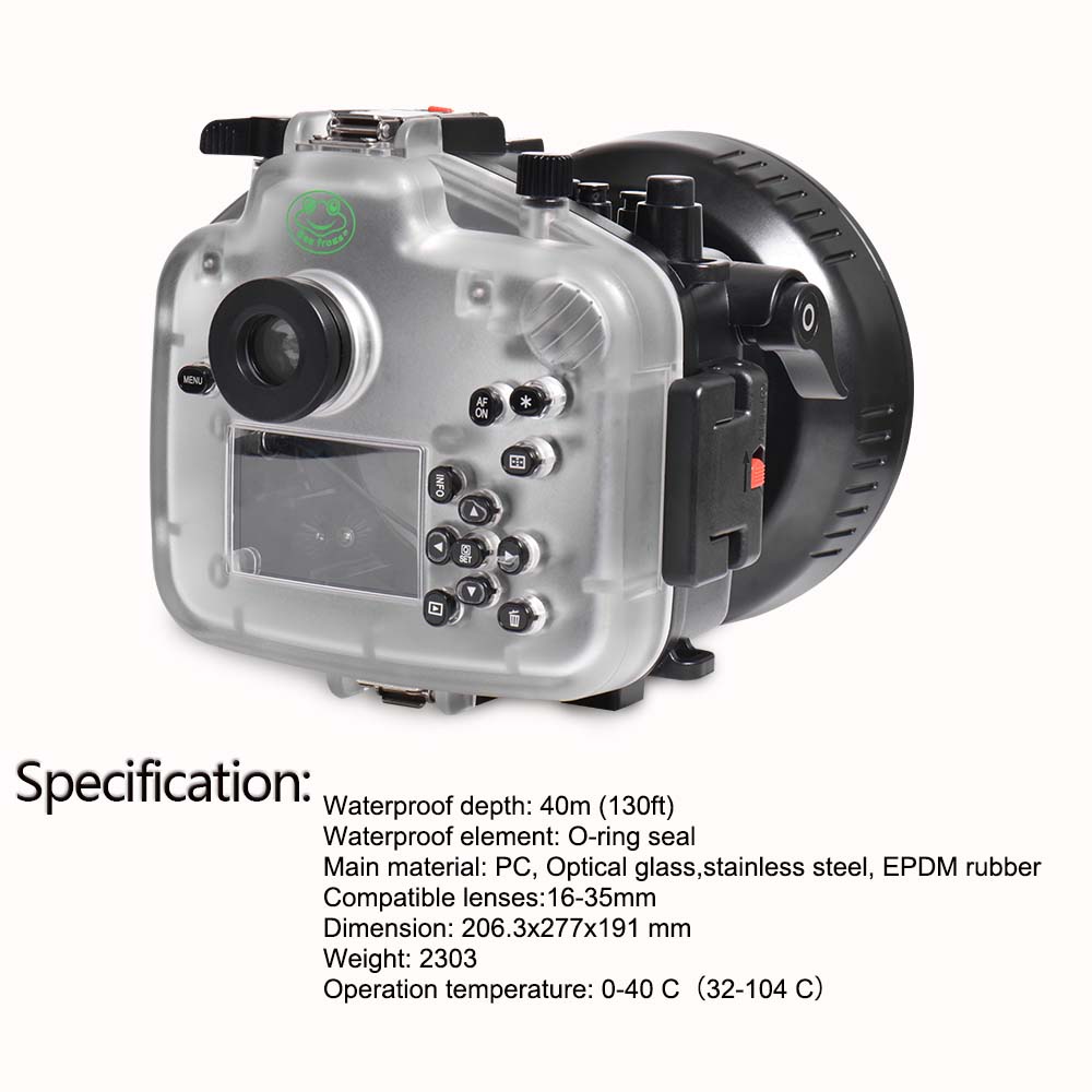 Seafrogs for Canon EOS R with PL100 Long Port