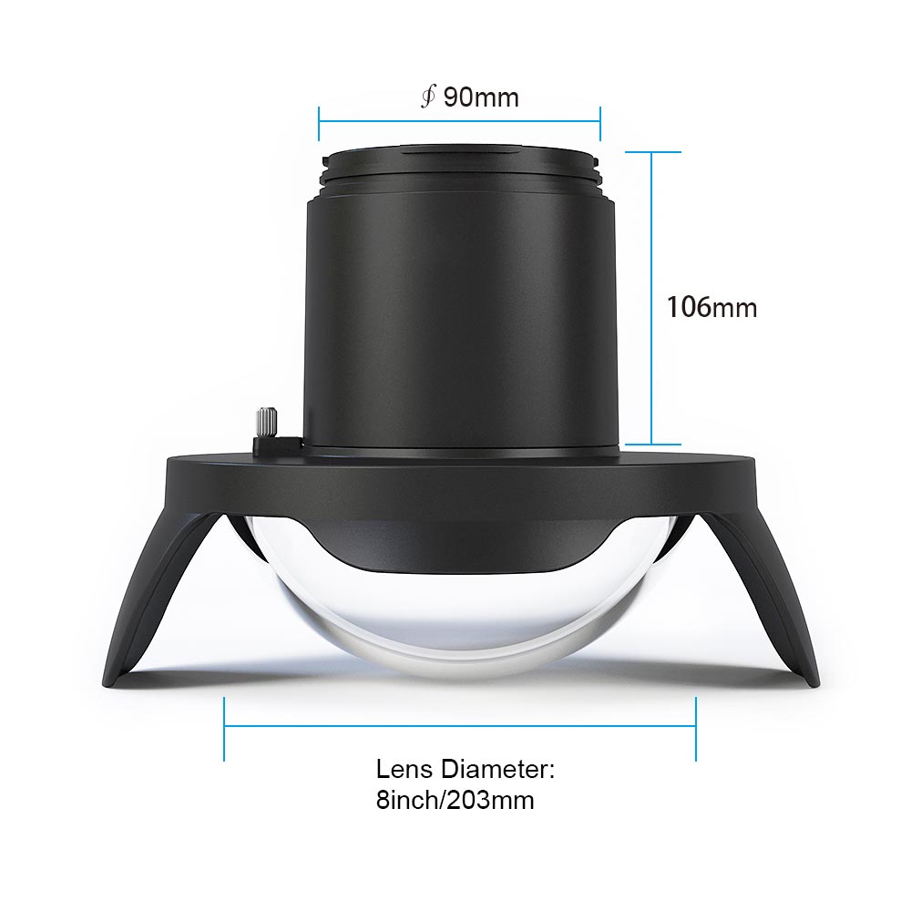 Seafrogs WA006-A Optical Glass 8 Inch Dome Port