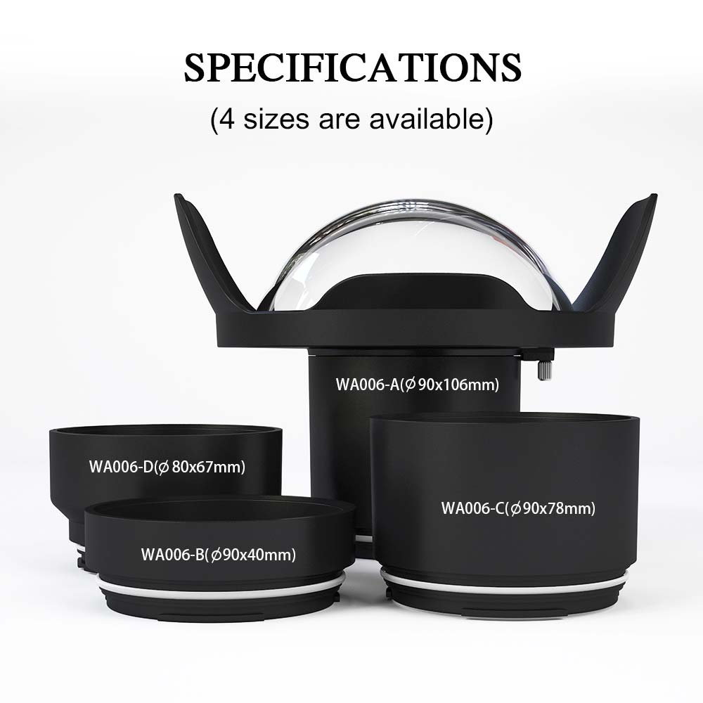 Seafrogs WA006-A Optical Acrylic 8" Inch Dome Port