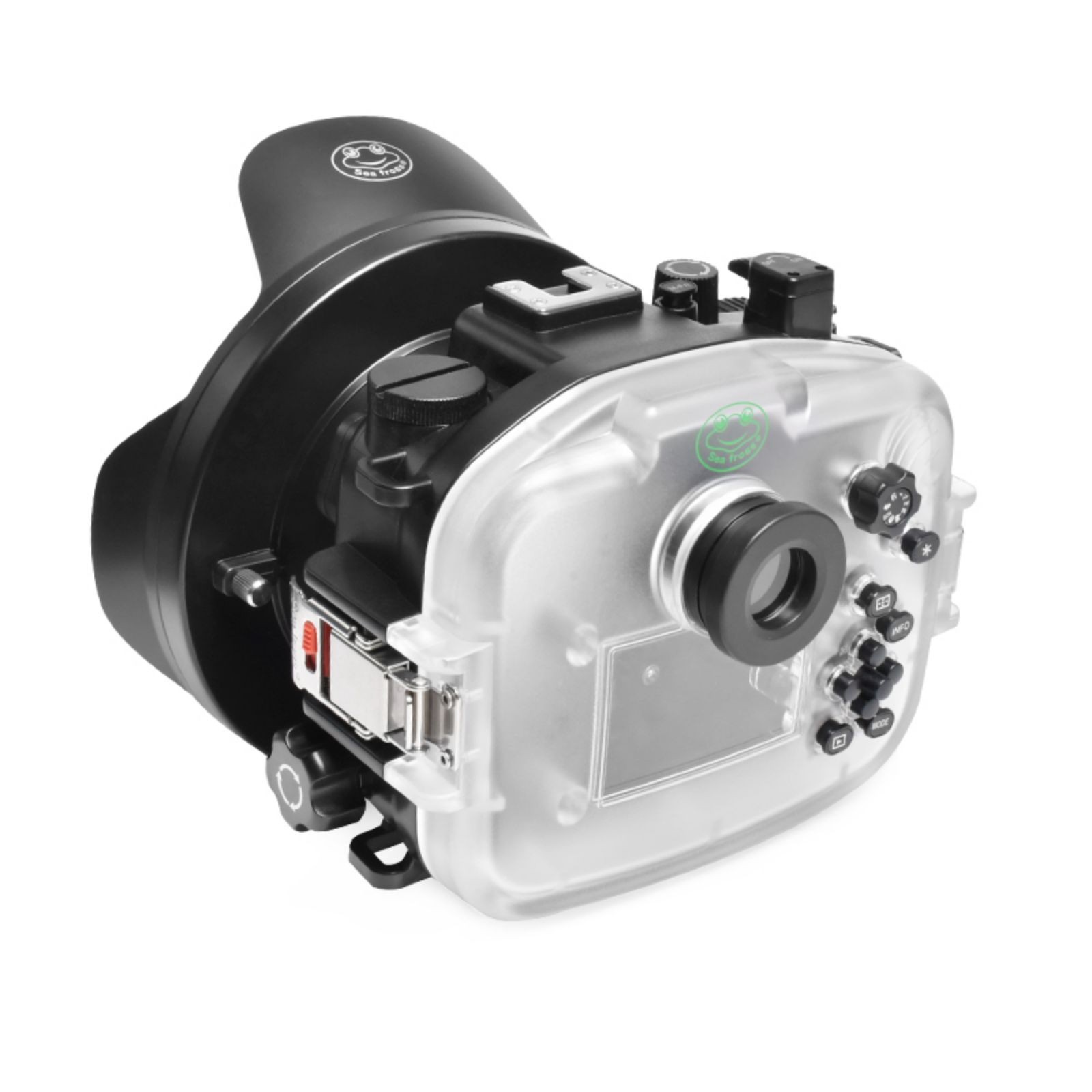 SeaFrogs  for Canon EOS M50 / M50 II / EOS Kiss M with WA005B 6" Short Dome Port
