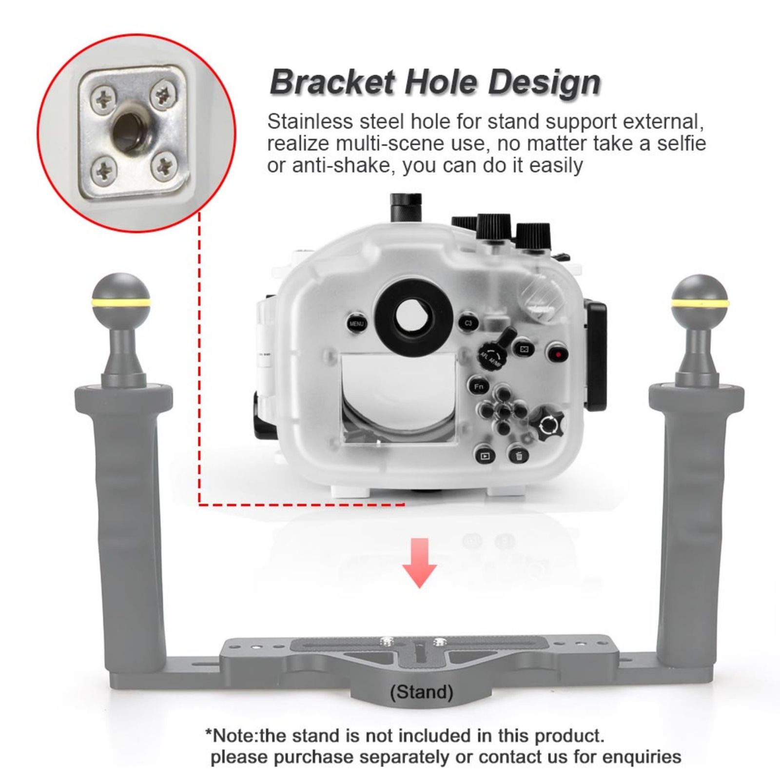 Seafrogs A7 II Pro with Electronic Shutter Handle Kit- White