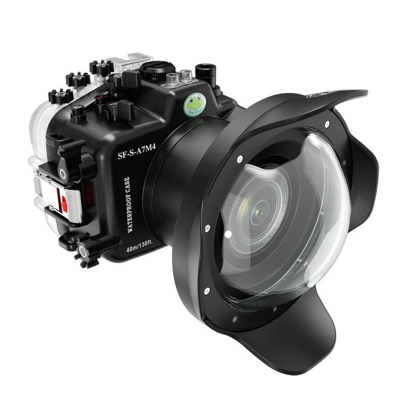 Seafrogs Underwater Housing for Sony A7M4 A7 IV + WA005-A 6 Inch Dome Port Kit [40M/130FT] Waterproof Case for Sony Alpha7 IV (ILCE-7M4 a74) +28-70mm F3.5-5.6, 24-70mm F2.8 GM Lens